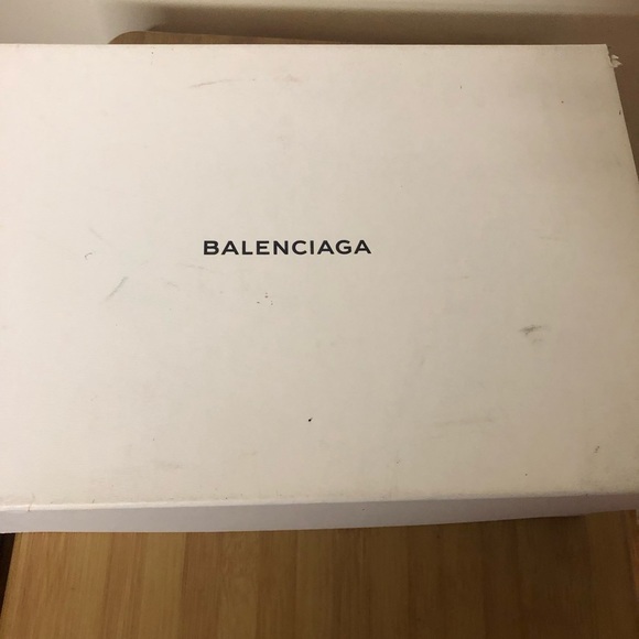 Balenciaga Perforated Leather Blood Orange Sneaker - Picture 6 of 8